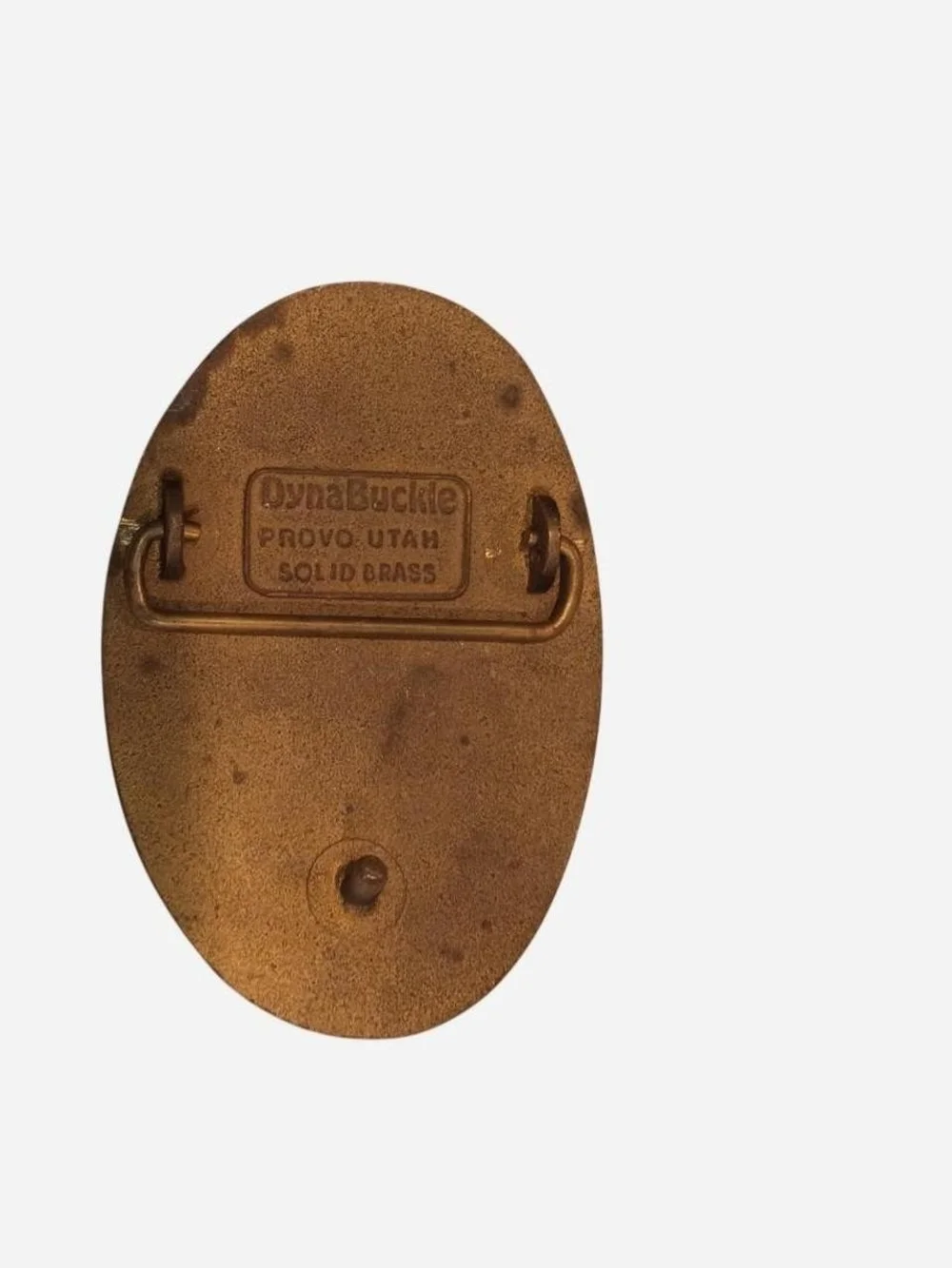 Buckle Brown and Gold Drilling Specialties Oval Money Clip